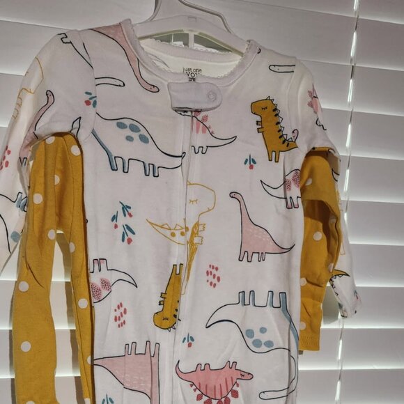 2-Piece - Carter's Just One You - Girls' NEW Footed Pajamas - Size 12 M - Picture 1 of 4